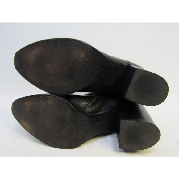 Alberto Fermani Womens Sz 39.5 EUR Black Leather Zip Ankle Fashion Boots Bootie - Picture 9 of 11